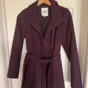 BB DAKOTA PEA COAT- Color: Plum / Size: S